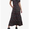 Null Mushrooms Allover Print Empire Waist Midi Dress