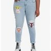 HUNIVERS Her Universe Star Wars The Mandalorian Faces Mom Jeans Plus Size