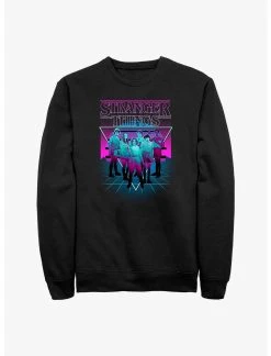 Null Stranger Things Neon Color Group Sweatshirt