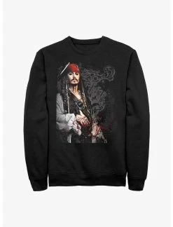 Null Disney Pirates Of The Caribbean Ornate Captain Jack Sweatshirt