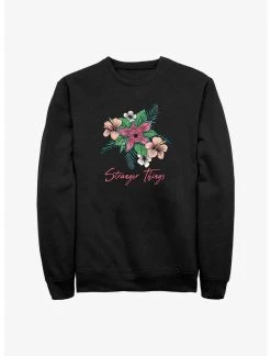 Null Stranger Things Floral Logo Sweatshirt