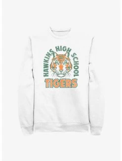 Null Stranger Things Hawkins High School Tigers Arch Sweatshirt
