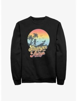 Null Stranger Things Retro Sun Logo Sweatshirt