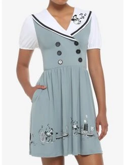 HUNIVERS Disney Steamboat Willie Sailor Dress