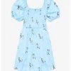 HUNIVERS Disney Peter Pan Flying Allover Print Smock Dress