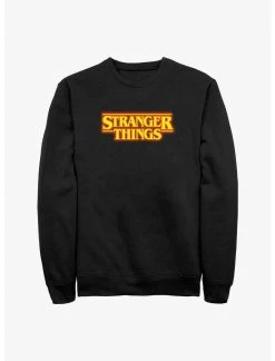 Null Stranger Things Pumpkin Colors Logo Sweatshirt