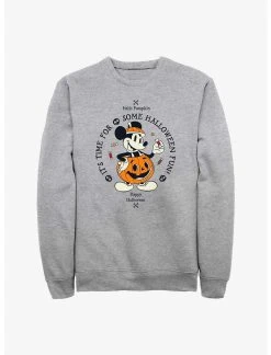 Null Disney Mickey Mouse Time For Halloween Pumpkin Mickey Sweatshirt