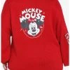 HUNIVERS Her Universe Disney100 Mickey Mouse Club Vintage Varsity Cardigan Plus Size