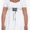 Null Ivory Corset Tiered Dress Plus Size
