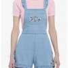 HUNIVERS Her Universe Disney Bambi Ruffle Denim Shortalls
