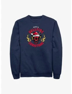 Null Stranger Things Have A Hellfire Christmas Sweatshirt