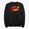 Null Stranger Things Season's Eatings Surfer Boy Pizza Logo Sweatshirt