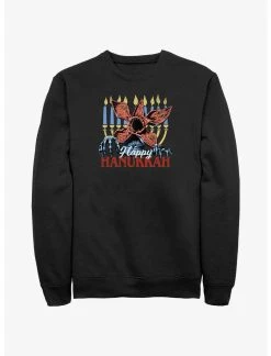 Null Stranger Things Demogorgon Happy Hanukkah Sweatshirt