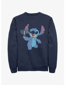 Null Disney Lilo & Stitch Hanukkah Menorah Sweatshirt