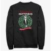 Null Disney The Nightmare Before Christmas Santa Jack Season's Creepings Wreath Sweatshirt