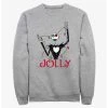 Null Disney The Nightmare Before Christmas Jack Jolly Lights Sweatshirt