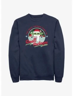 Null Star Wars The Mandalorian Santa Grogu Small Packages Sweatshirt