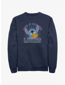 Null Disney Lilo & Stitch Did It For Hanukkah Latkes Sweatshirt