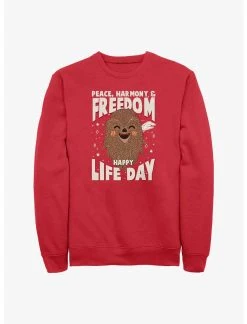 Null Star Wars Chewie Happy Life Day Sweatshirt