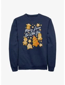 Null Star Wars Merry Force Be With You Cookies Sweatshirt